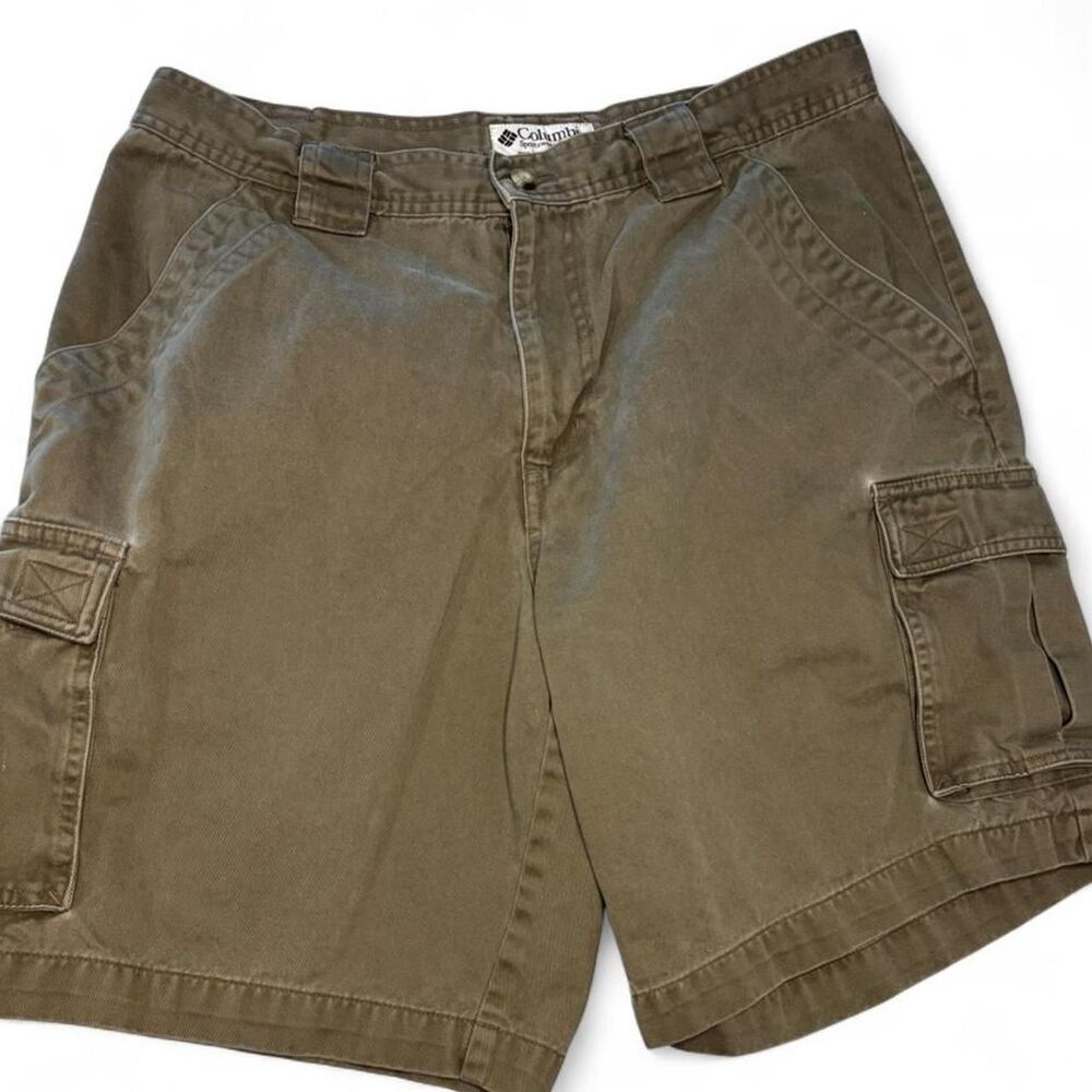 Columbia Utility Gorpcore Workwear Pants Mens 32W Olive Green Khaki